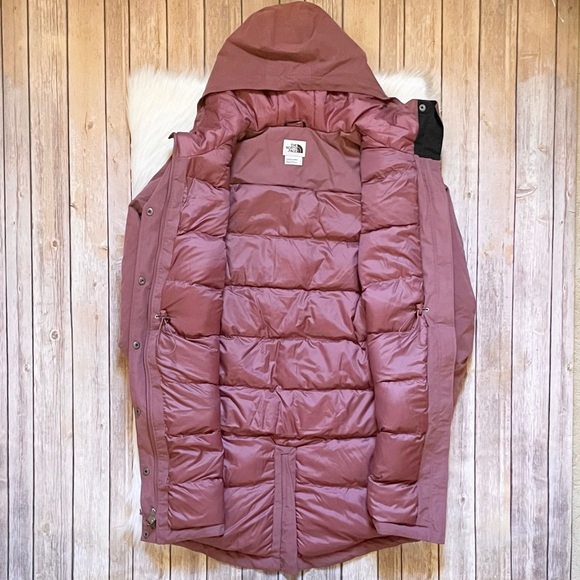 The North Face Women’s Snow Down Waterproof Parka In Wild Ginger - Picture 5 of 10